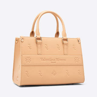 Carlotta Beige Camel - Mini Tote Bag + (Tarjetero de Regalo)