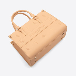 (Pre-order) Mini Tote Bag Beige Carlotta + (Porta Carte Di Credito Regalo)