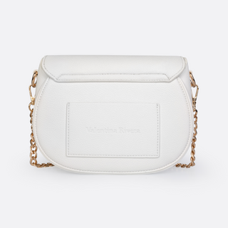 Valentina R. White Crossbody Bag